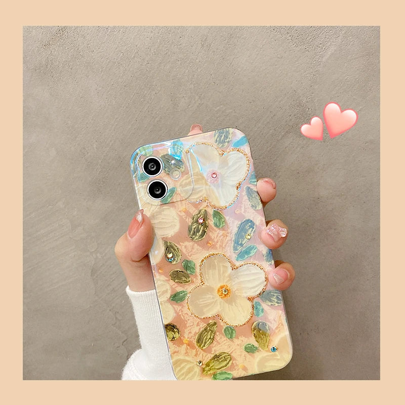 Laser Floral Daisy Phone Case
