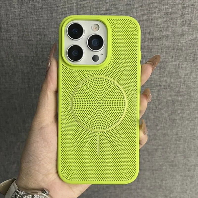 Mesh Heat Dissipation Magsafe Phone Case