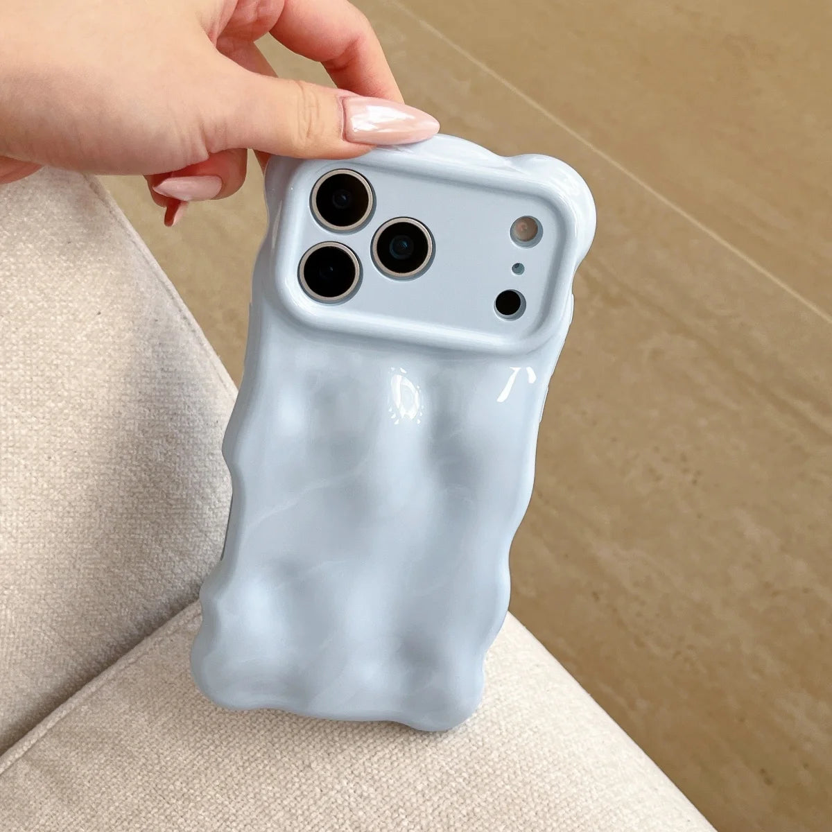 Fashion Meteorite Wave Bubble Silicone Phone Case