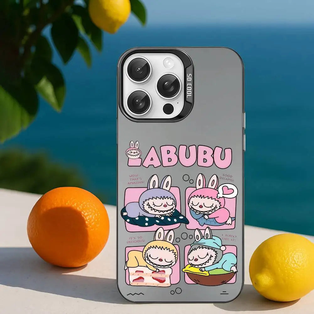 Kawaii Labubu Aurora Matte Phone Case