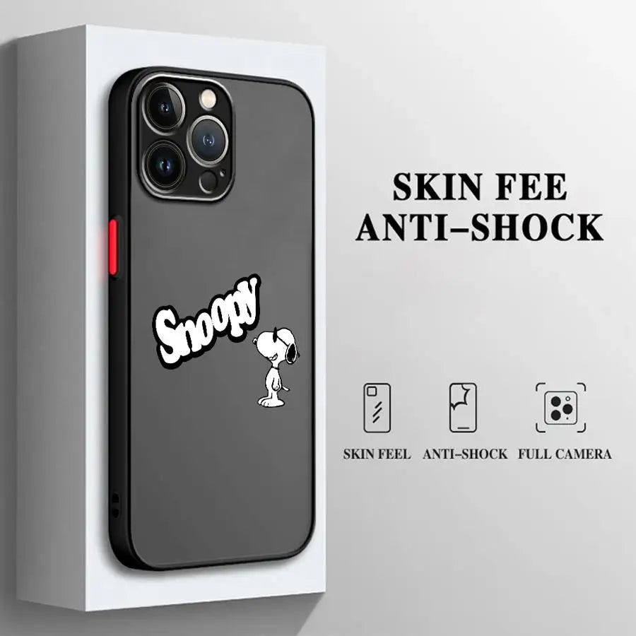 Snoopy Astronaut Cartoon Phone Case for iPhone
