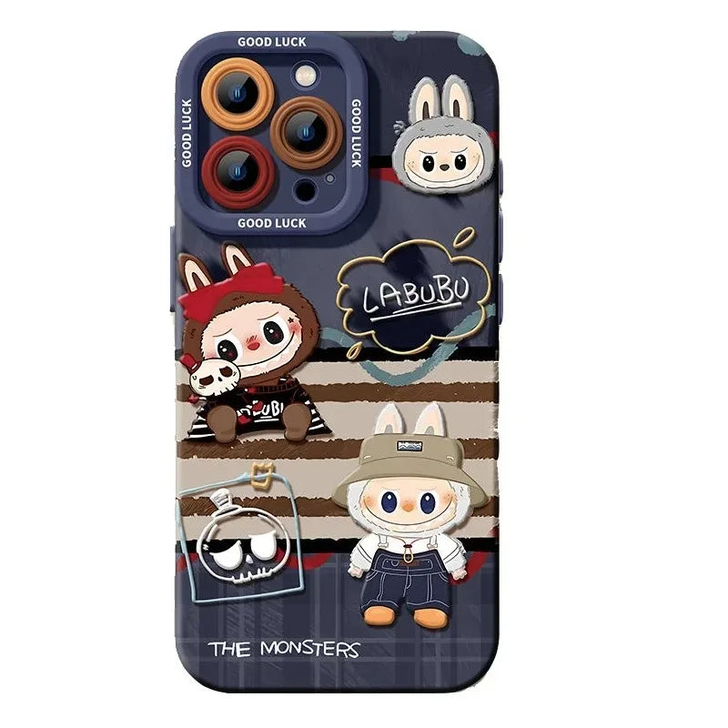 Cute Labubu Phone Case with Rope