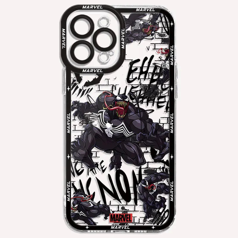 Marvel Venom Spiderman Clear iPhone Case