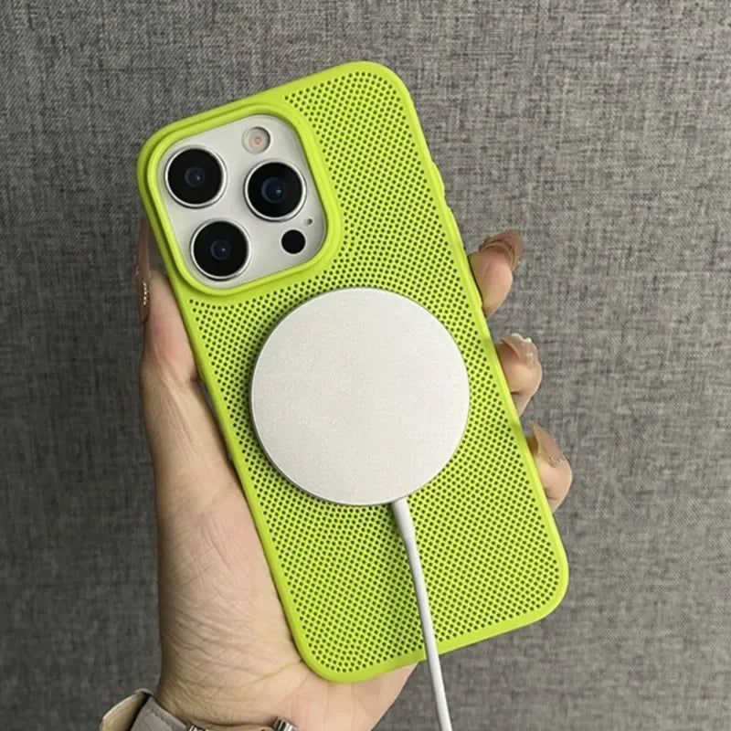 Mesh Heat Dissipation Magsafe Phone Case