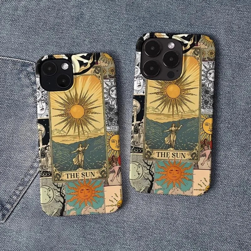 Mysterious Tarot Themed "The Sun" Artistic Patterns Phone Case