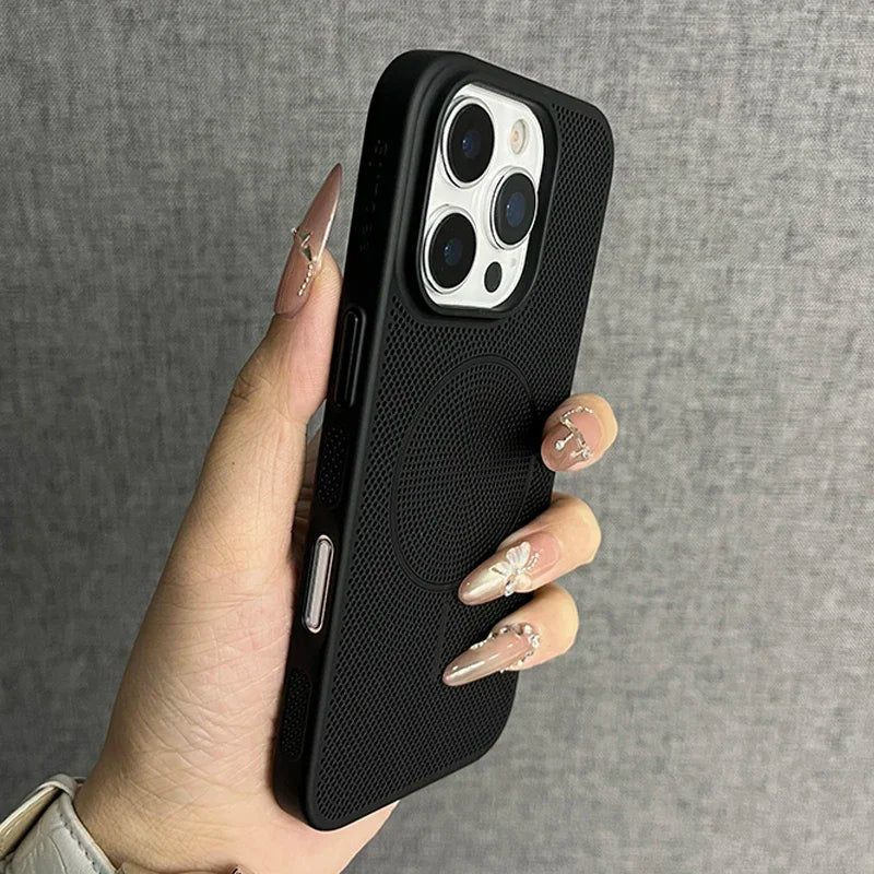 Mesh Heat Dissipation Magsafe Phone Case