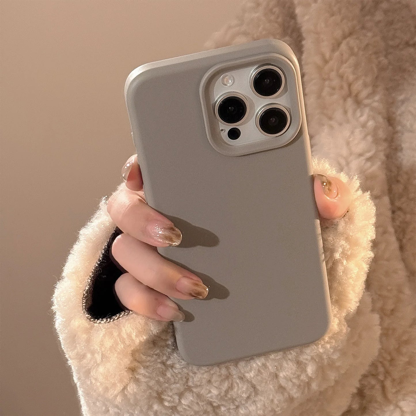 Luxury Silicone Plain Soft Phone Case