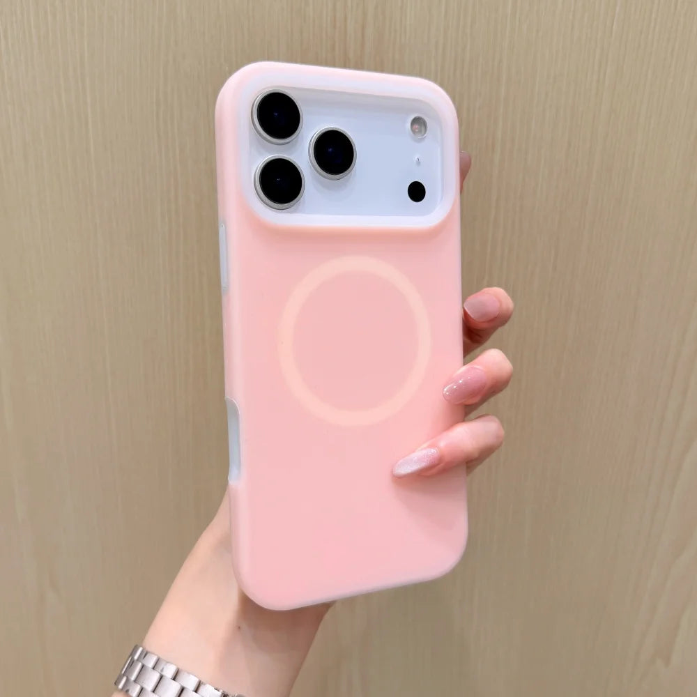 Candy Color Soft Jelly Liquid Silicone For Magsafe Magnetic Wireless Charge Phone Case