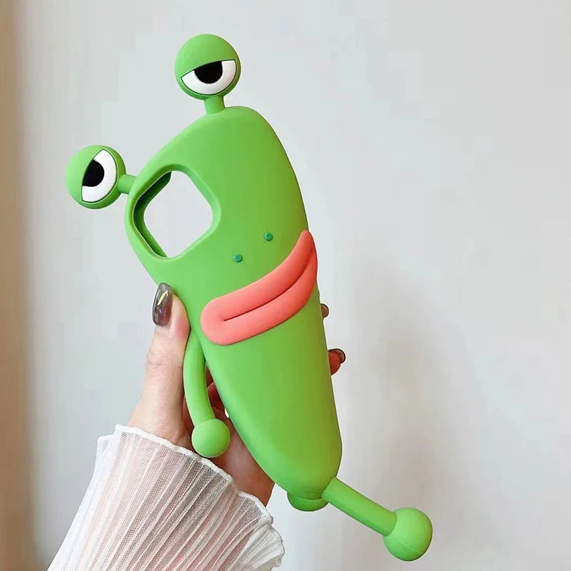 Funny Sausage Mouth Frog Phone Case