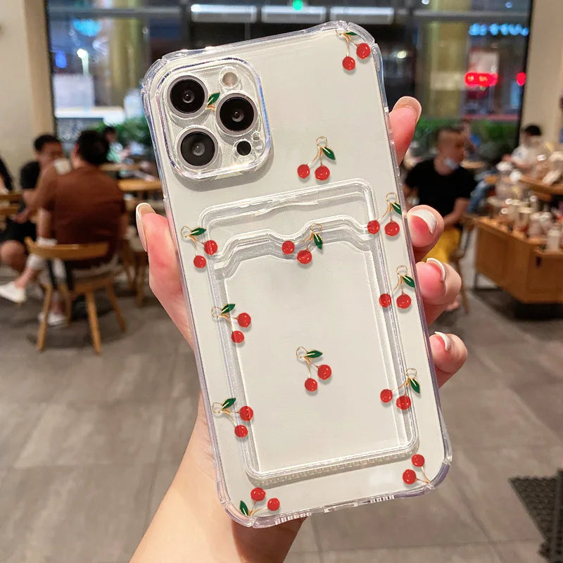 Transparent Card Slot Bag Holder Phone Case