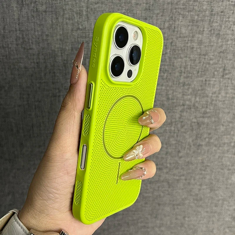 Mesh Heat Dissipation Magsafe Phone Case