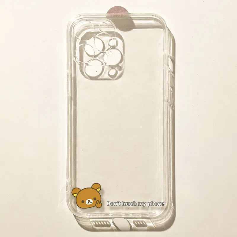 Full Screen Cute Teddy Bear Soft Phone Case