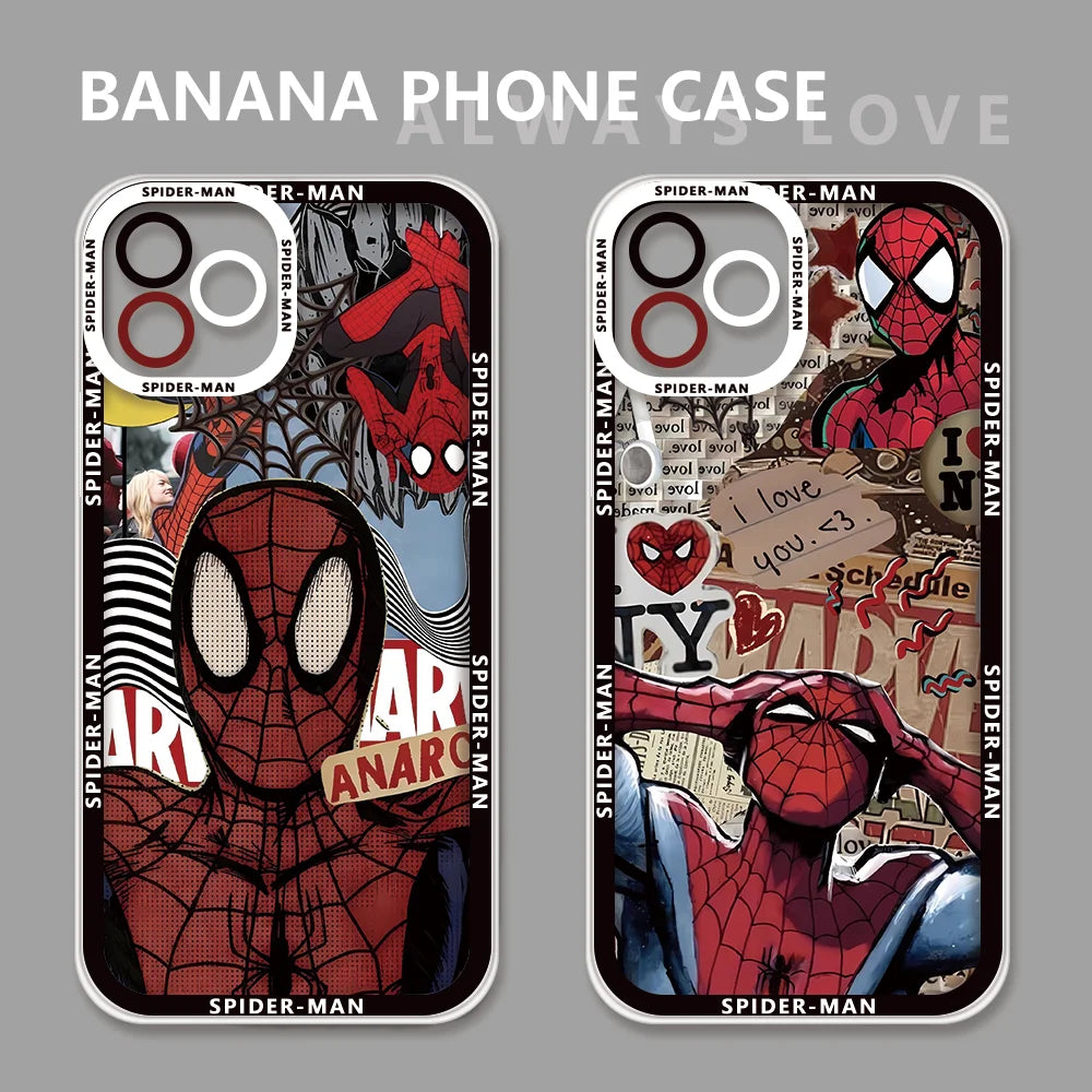 Marvel Spider-Man Clear Shockproof iPhone Case