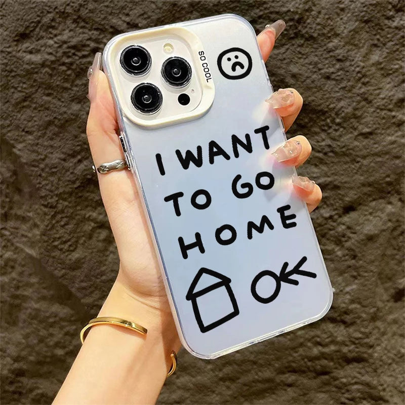 Phone Case Creative English Y2K New