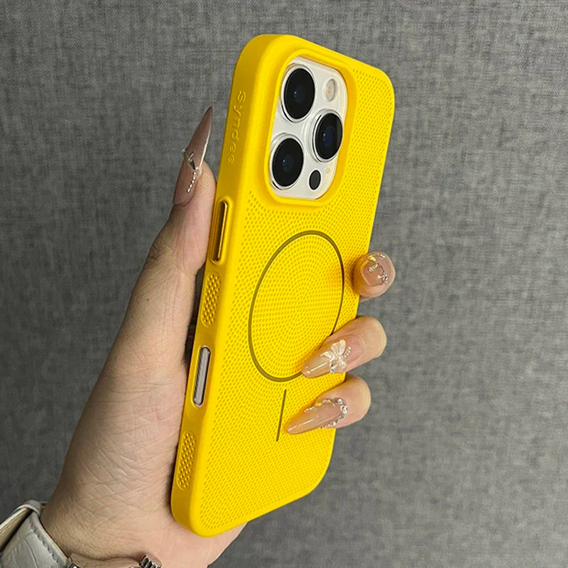 Mesh Heat Dissipation Magsafe Phone Case