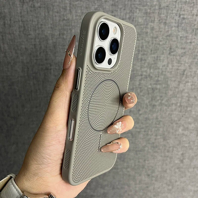 Mesh Heat Dissipation Magsafe Phone Case