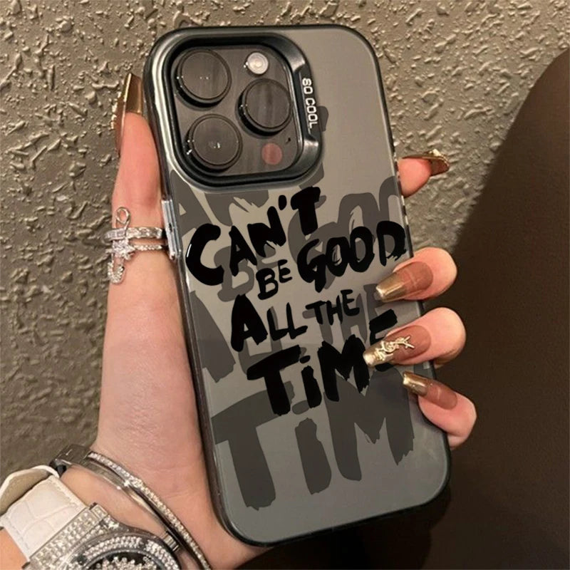 Inspirational Quotes Minimalist Letters Graphic Phone Case