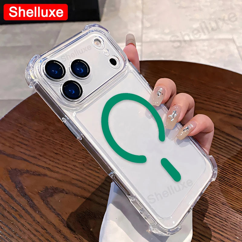 Transparent Armour Magnetic Case Shelluxe Phone Case