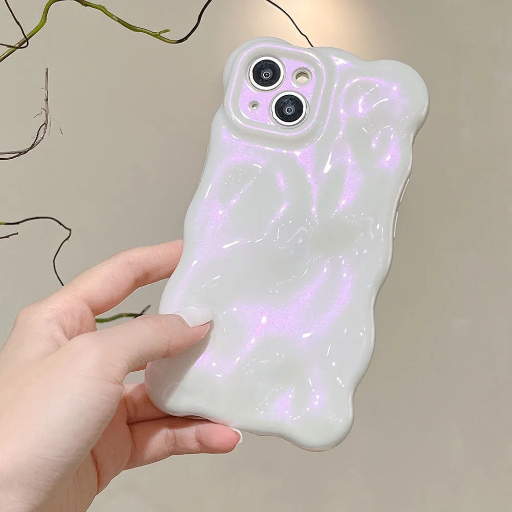 Meteorite Pearl Cream White Soft Phone Case