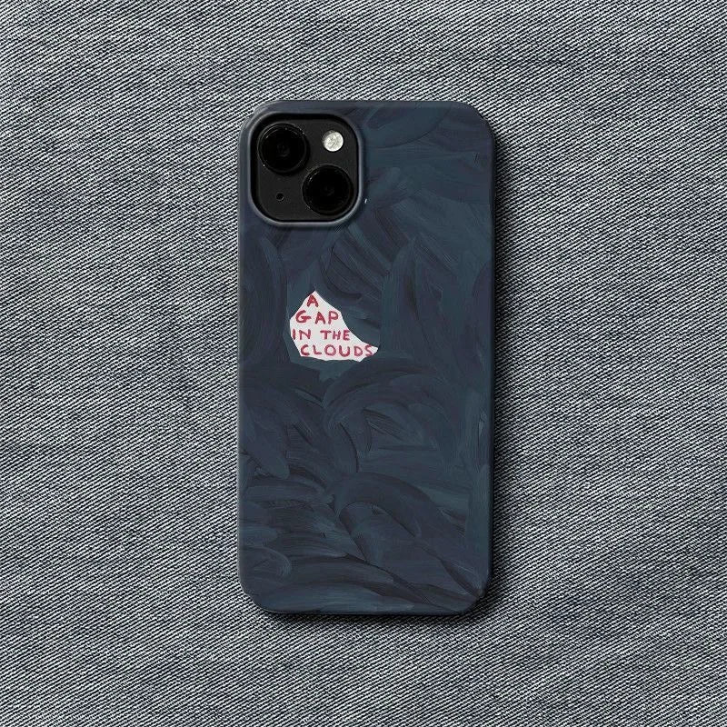 Artistic Dark Abstract Brushstrokes A GAP IN THE CLOUDS Chic Phone Case