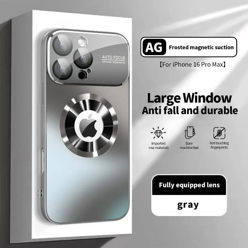 Large Window Magnetic Magsafe iPhone Case with Lens Protector