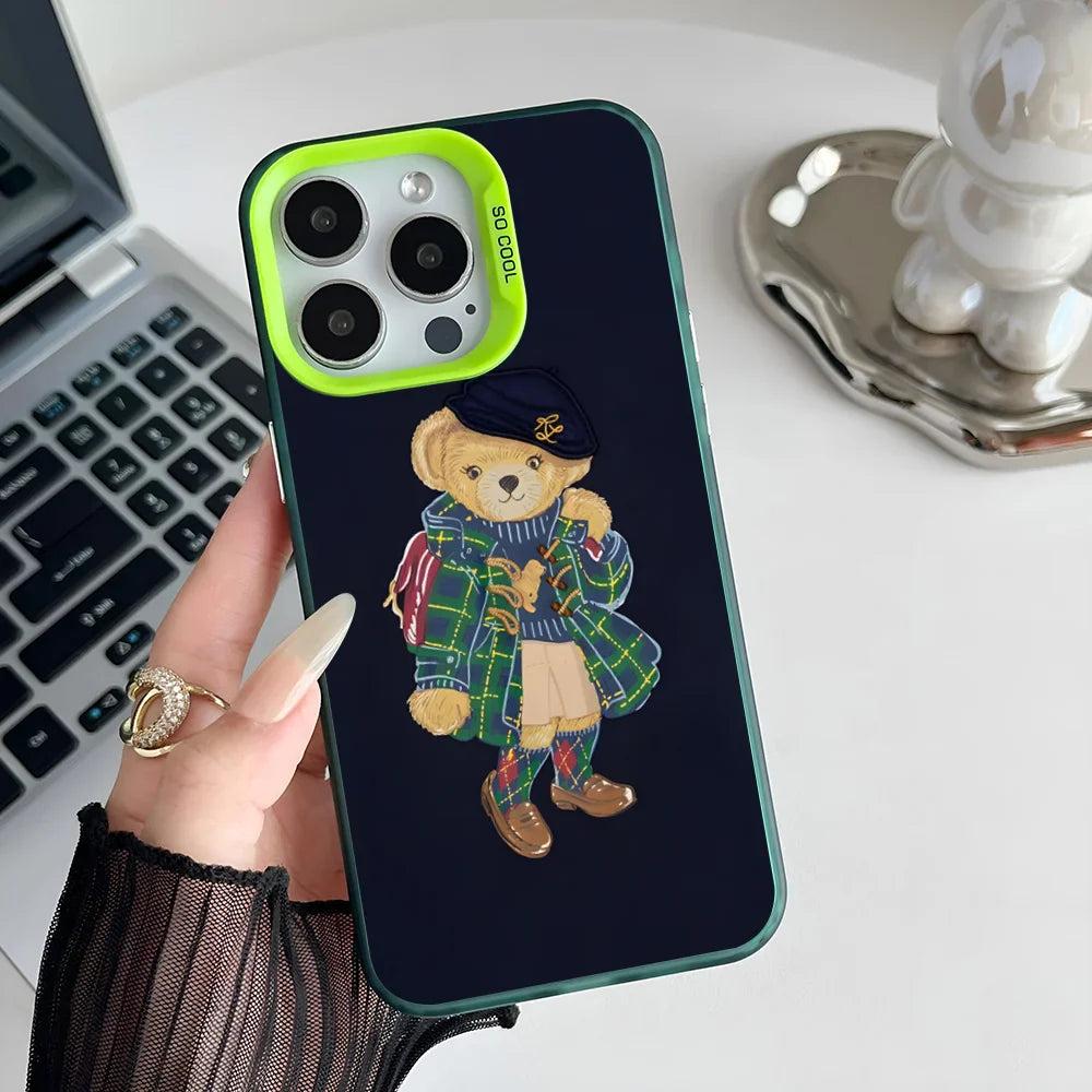Fashion Bear P-PoloS IMD Phone Case for iPhone