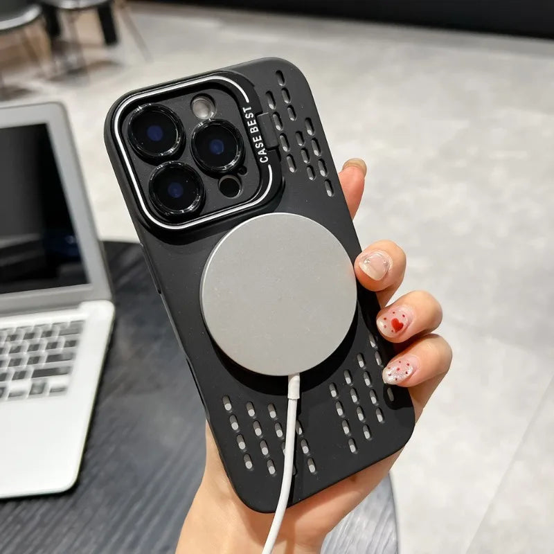 Breathable Magnetic Cooling Case for iPhone