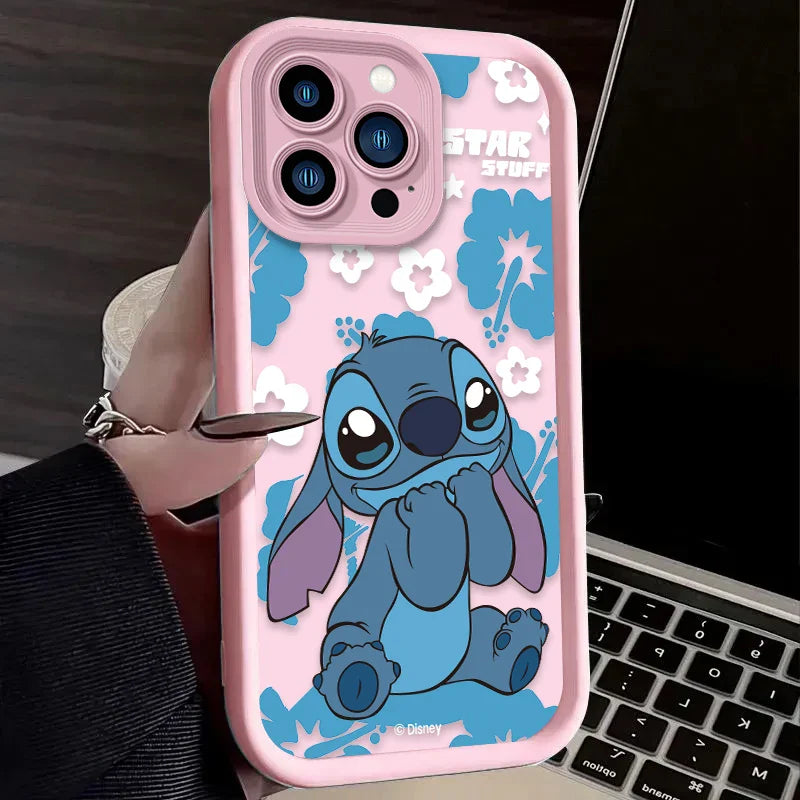 Disney Stitch Cartoon Phone Case for iPhone