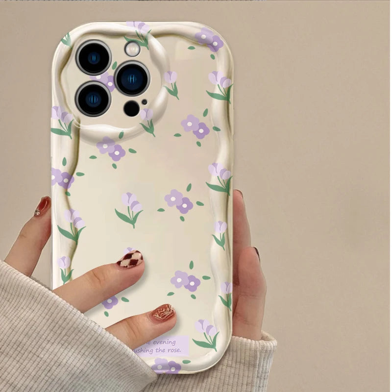 Cartoon Colorful Flowers Phone Case