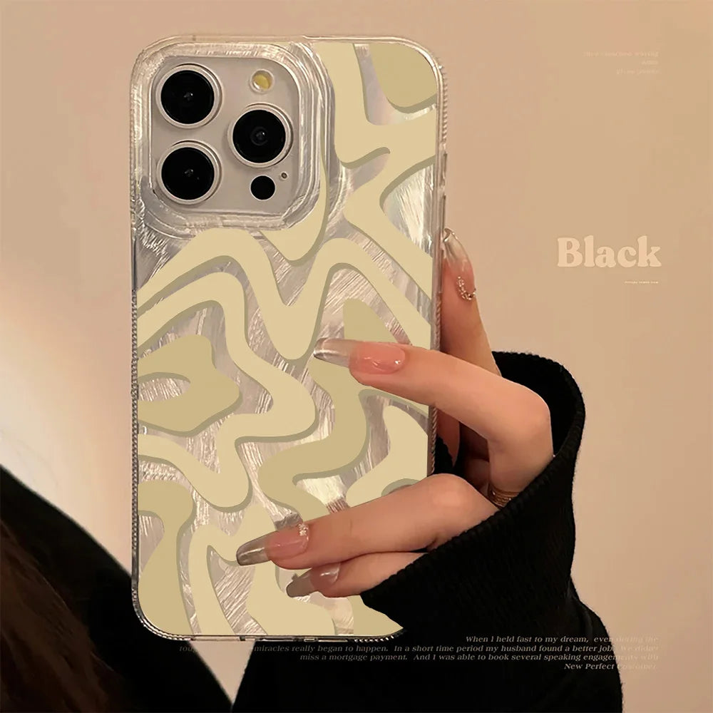 Luxury Laser Wave Pattern Phone Case Cover