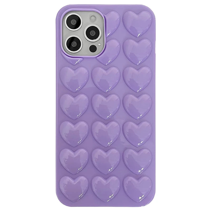 Cute 3D Love Heart Phone Case New