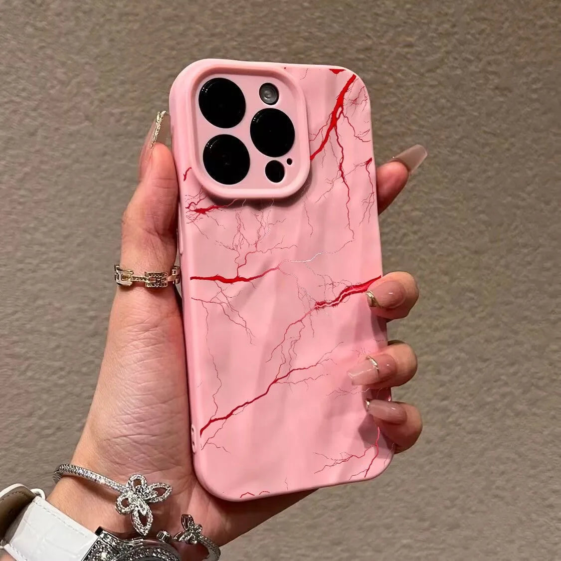 Red Lightning Phone Case for iPhone