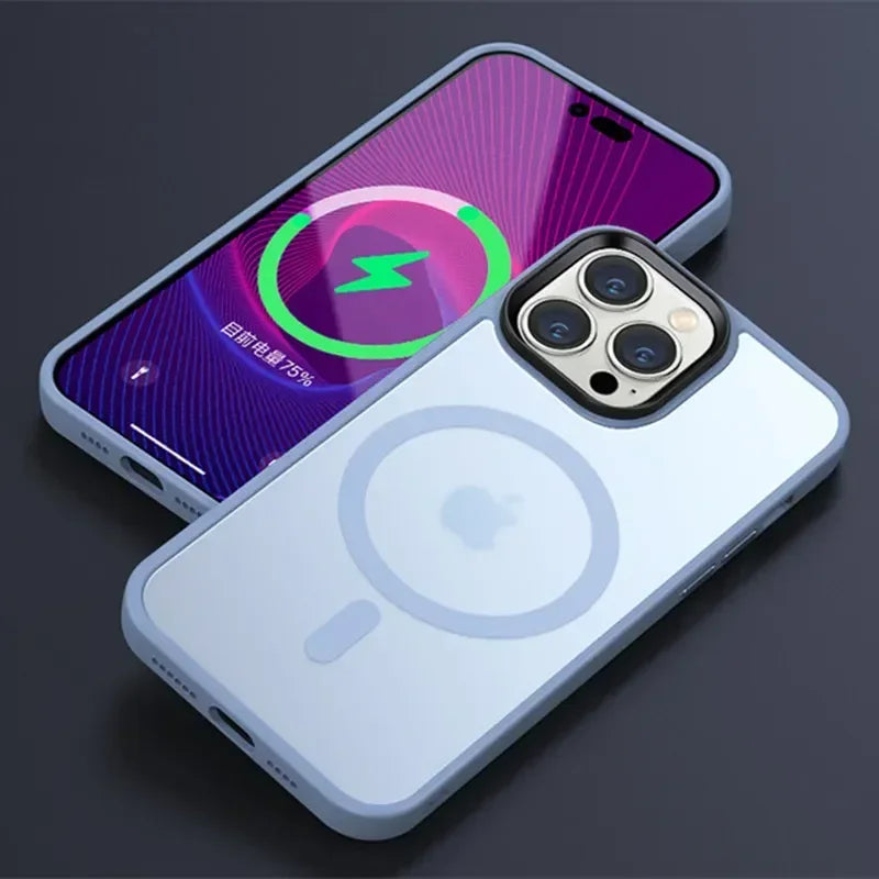 Matte Transparent Magnetic iPhone Case