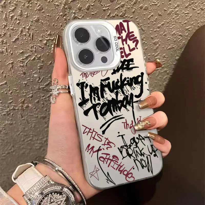 Inspirational Quotes Minimalist Letters Graphic Phone Case