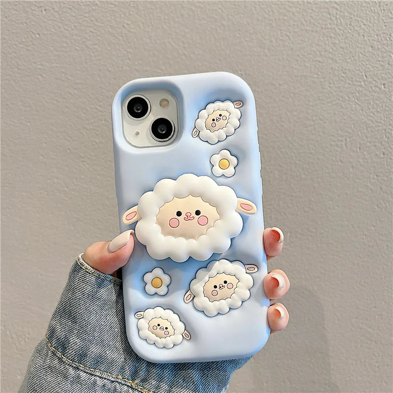 Sheep Stand Phone Case for iPhone