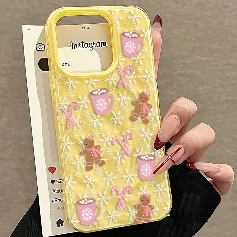 Snowflake Gingerbread Man Phone Case