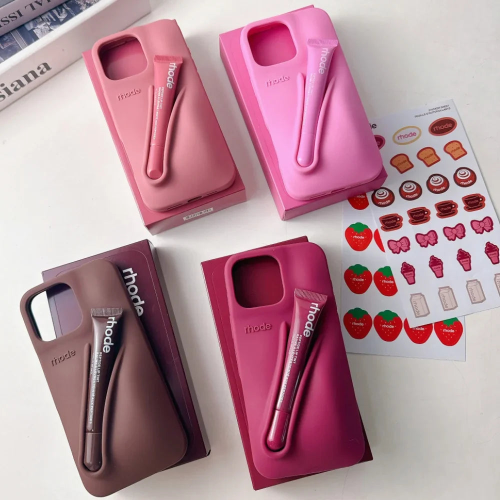 Rhode Holder Silicone Lipstick iPhone Case