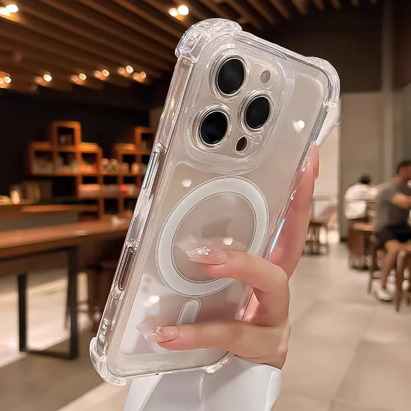 Transparent Magnetic Soft Phone Case