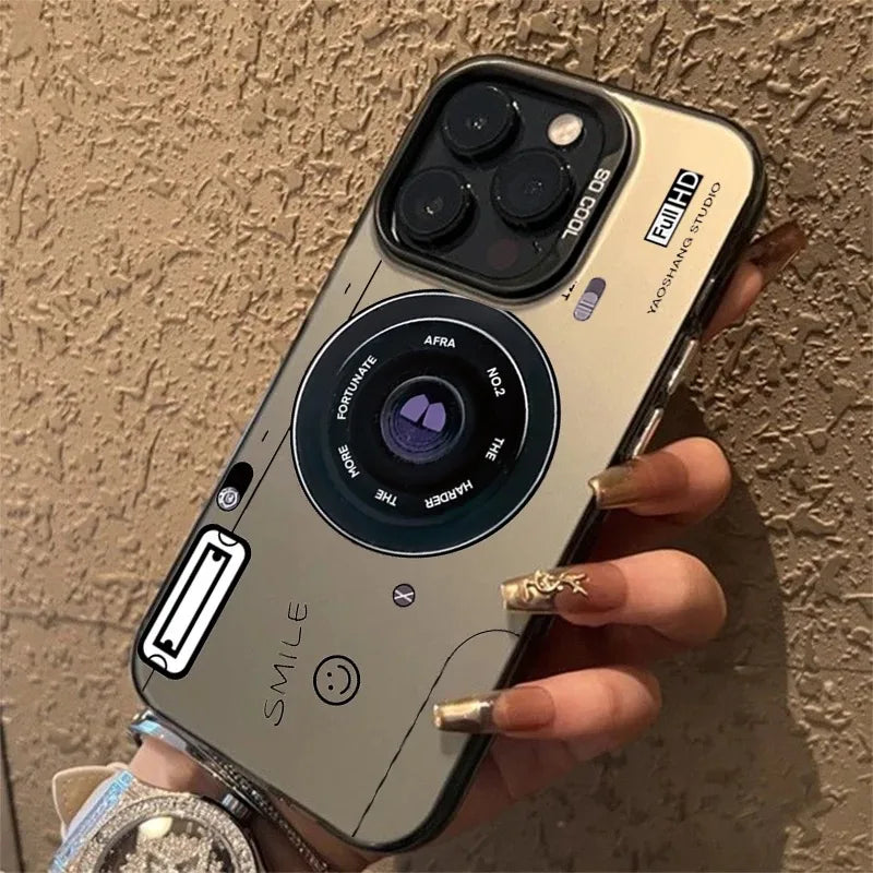 Retro Recording Device Printed Shockproof Matte Phone Case