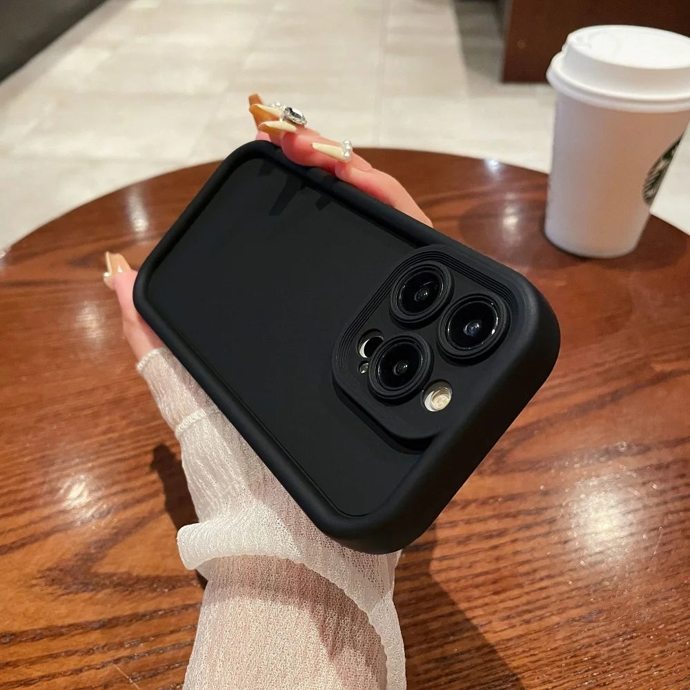 Soft Solid Color Shockproof Phone Case