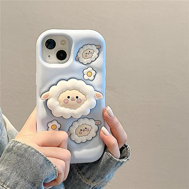 Sheep Stand Phone Case for iPhone