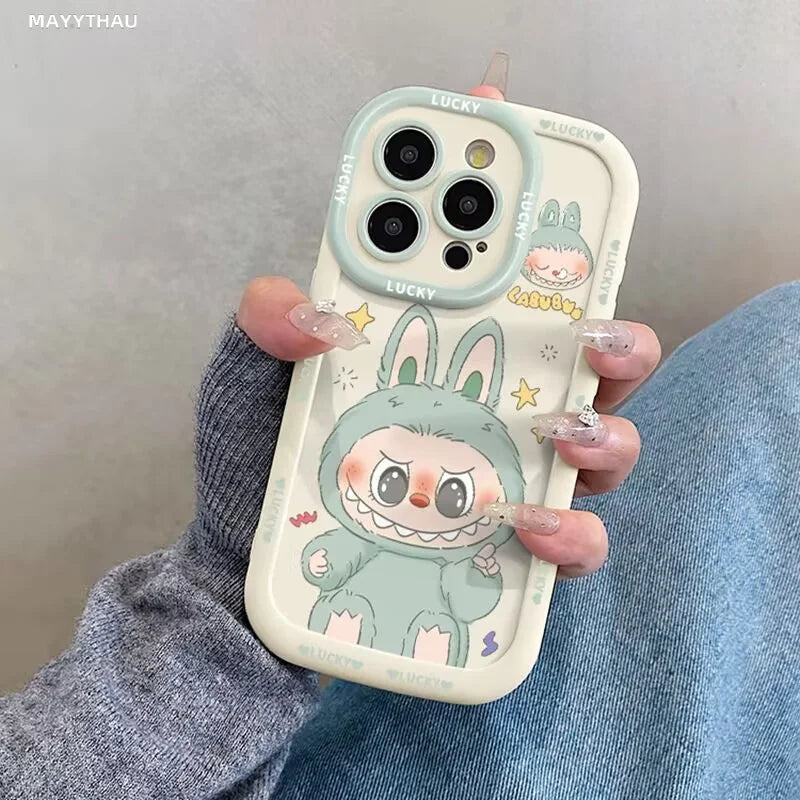 Cute Cartoon Soft Phone Case with Hand Strap
