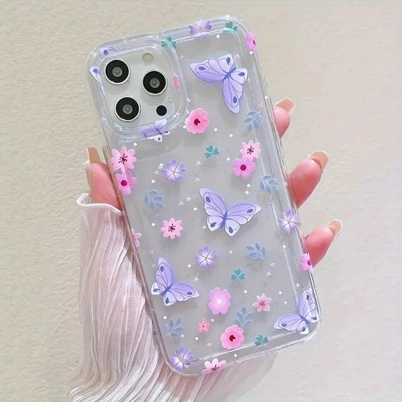 Patterned Printed Simple Transparent Phone Case