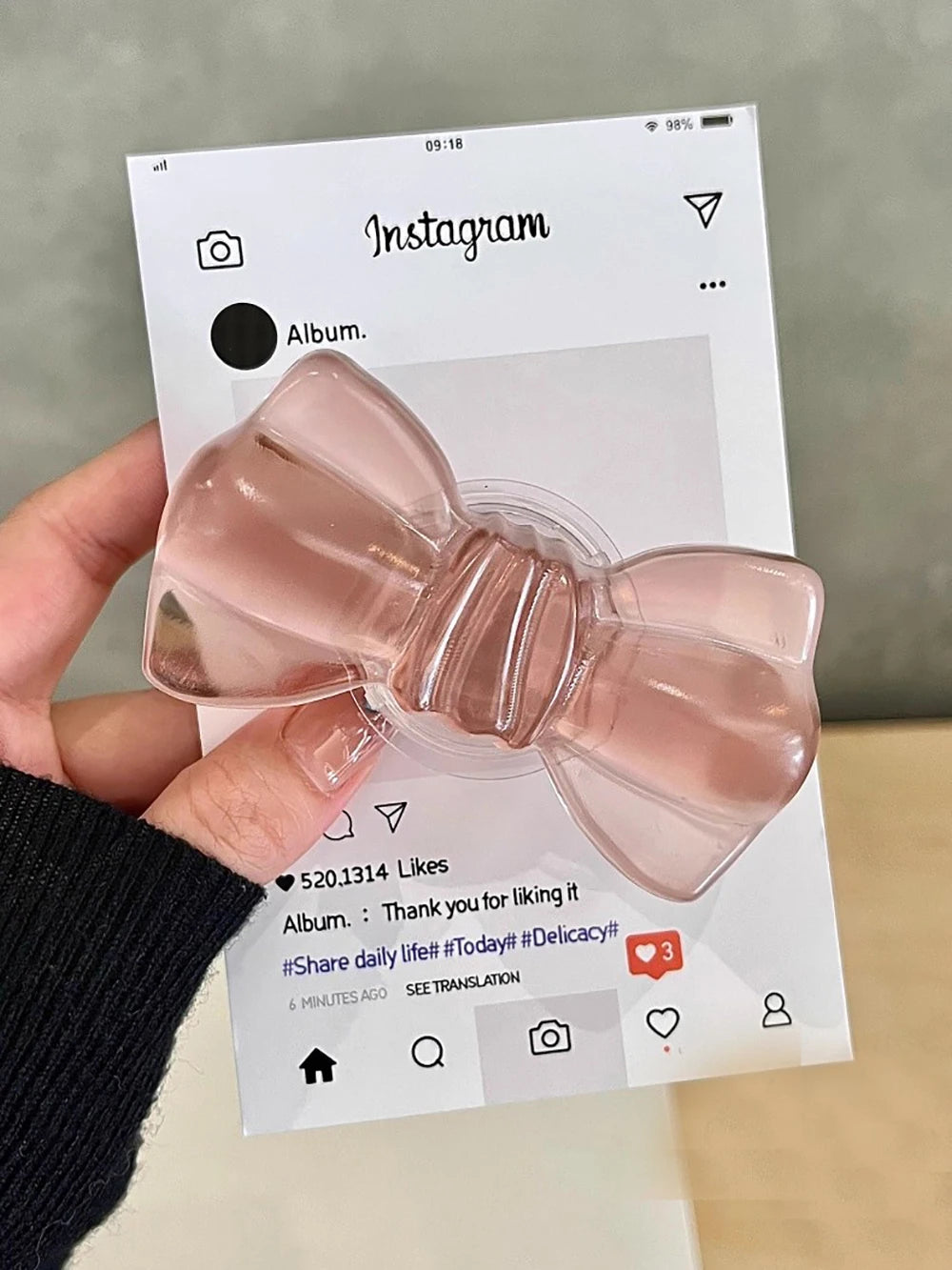 Luxury Bowknot Bracket Leopard Phone Case