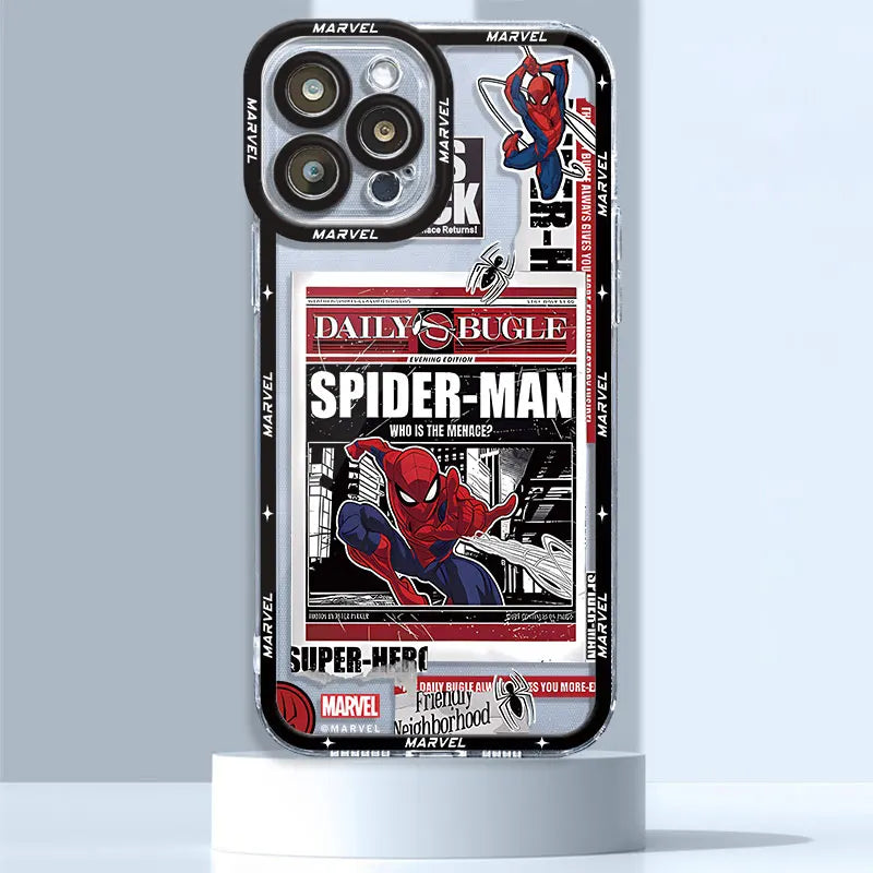 Marvel Venom Spiderman Clear iPhone Case