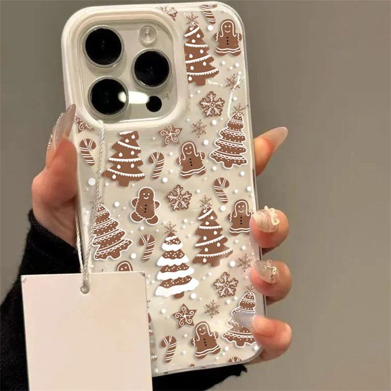 Cartoon Christmas Tree Snowman Phone Case