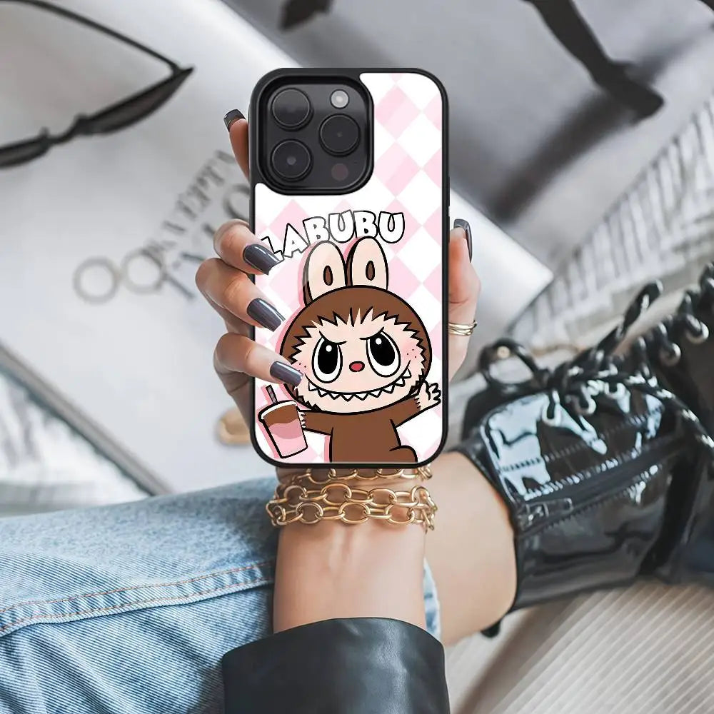 Cartoon Labubu iPhone Case