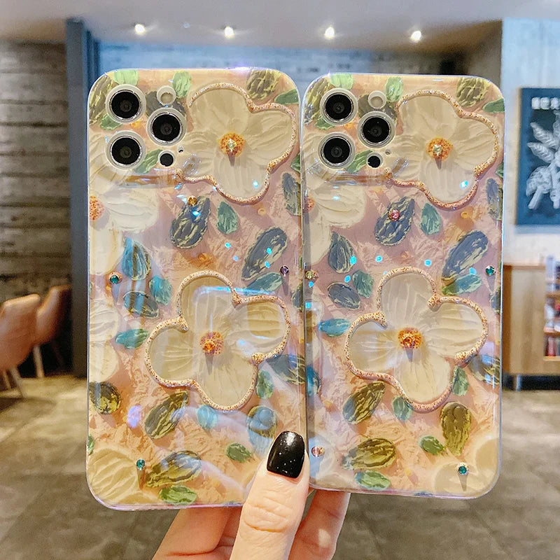 Laser Floral Daisy Phone Case