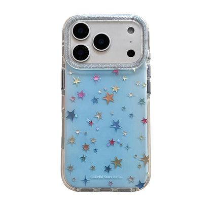 Cute Laser Star Pattern Phone Case
