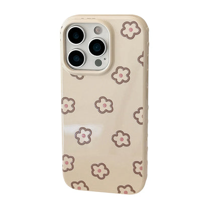 INS Korean Lovely Flowers Cute Star Soft Pink Phone Case